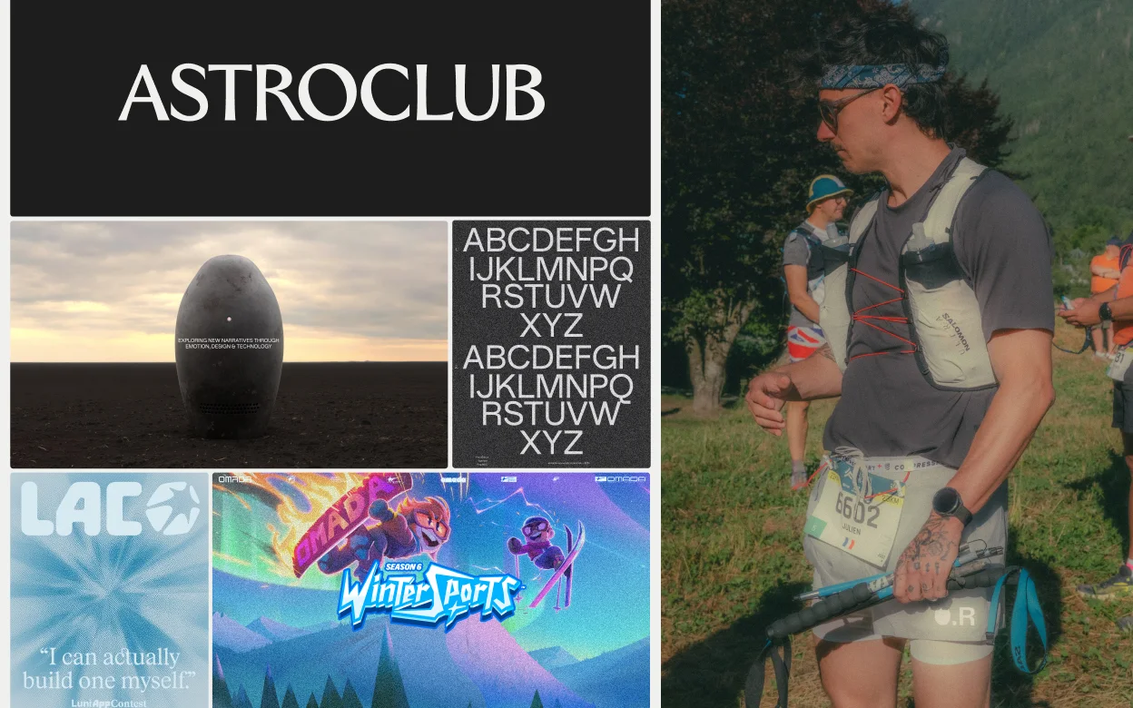 Julien Fesquet's portfolio showcasing his brand and type design work